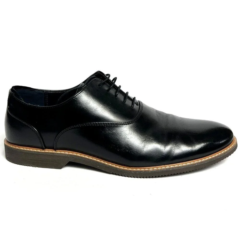 Steve Madden Mens Nunan Oxford Black Size 10 M